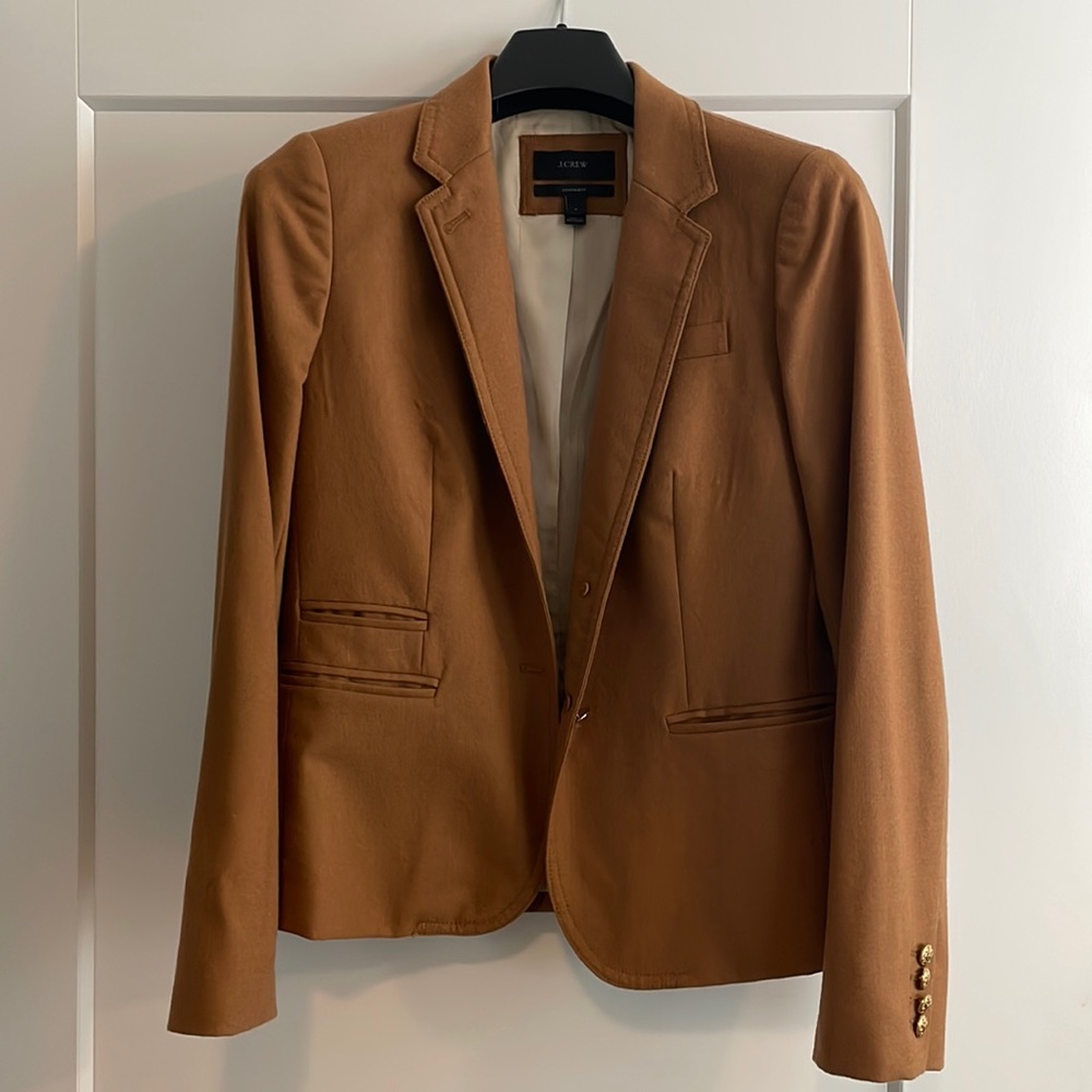 J. Crew Wool Schoolboy Blazer - golden rod - Size 8